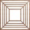 Ekena Millwork Raven Wood Fretwork Pierced Ceiling Medallion, Walnut, 16"OD x 5 7/8"ID x 1/4"T CMWP16X16X0250RAWA - alternate 1